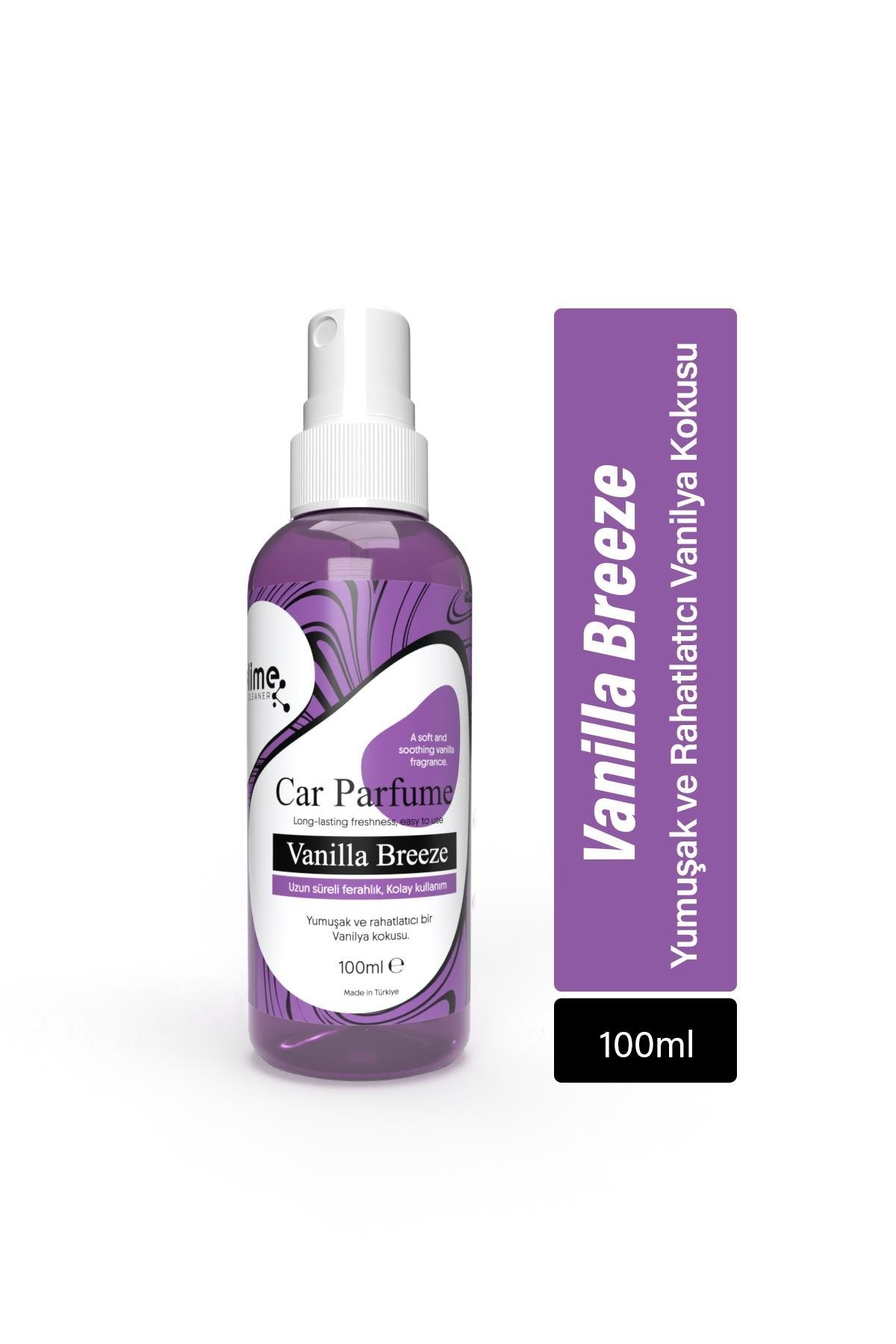 Lime Cleaner Araç-Araba Ortam Kokusu (Vanilya Esintisi) 100 ml – Kötü Koku Giderici ve Ferahlatıcı Sprey