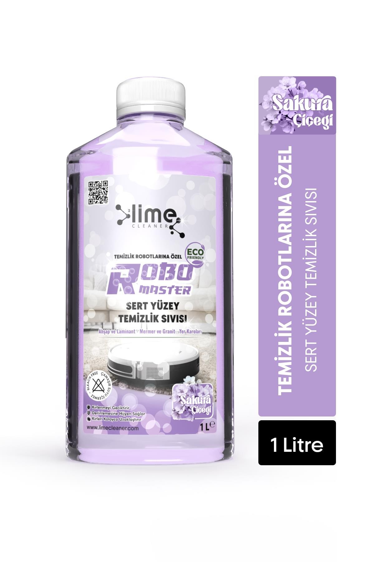Robo Master Temizlik Robotlarına Özel Sert Yüzey Temizlik ve Hijyen Sıvısı 1000ml