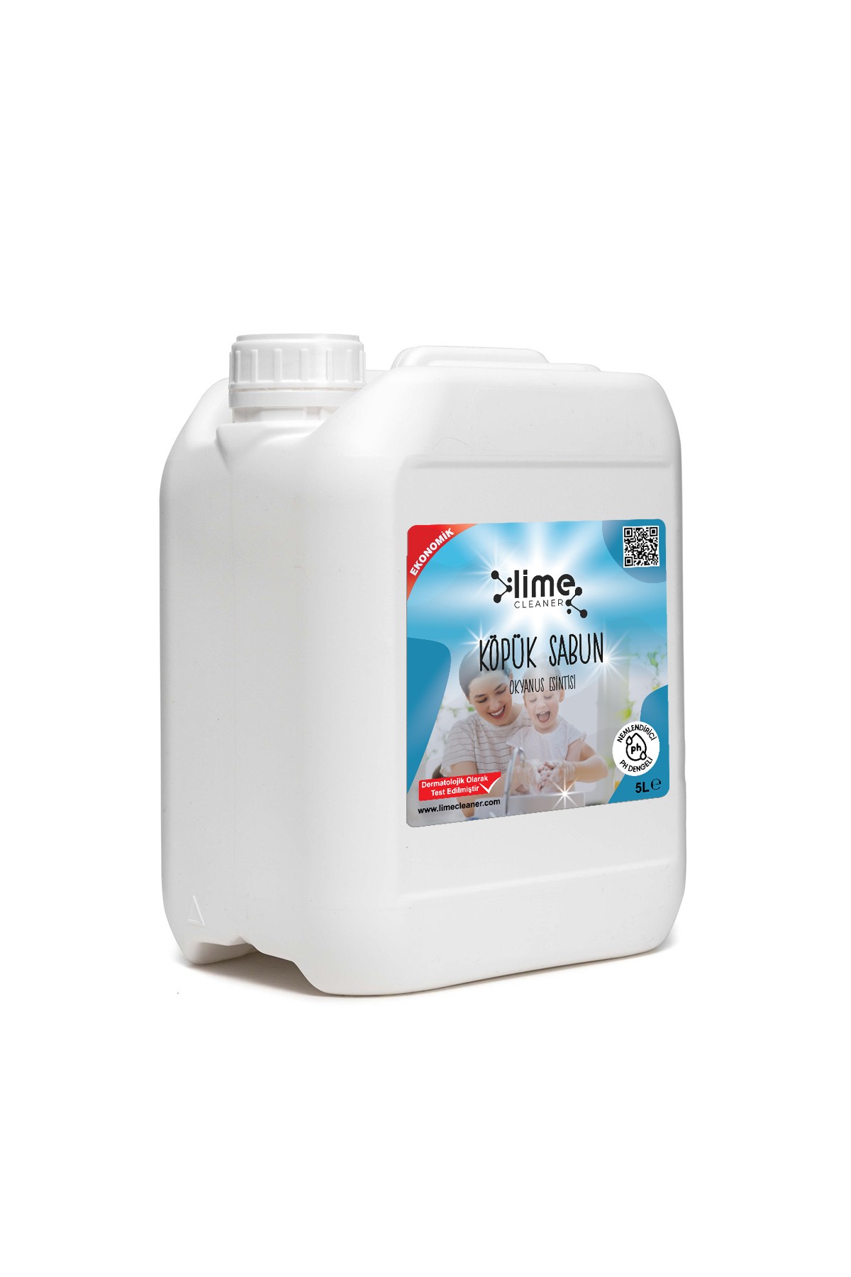 Lime Cleaner Okyanus Kokulu Ekonomik Boy Köpük Sabun 5 Litre - Hijyen ve Ferahlık Bir Arada