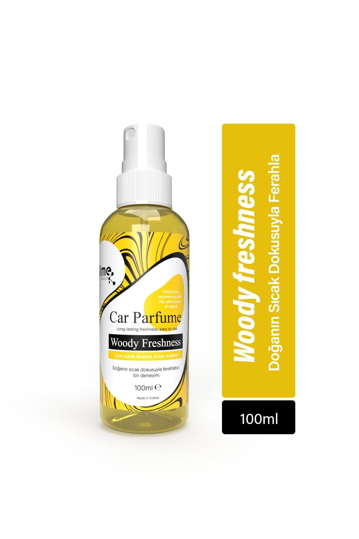 Lime Cleaner Araç-Araba Ortam Kokusu (Odunsu Ferahlık) 100 ml – Kötü Koku Giderici ve Ferahlatıcı Sprey