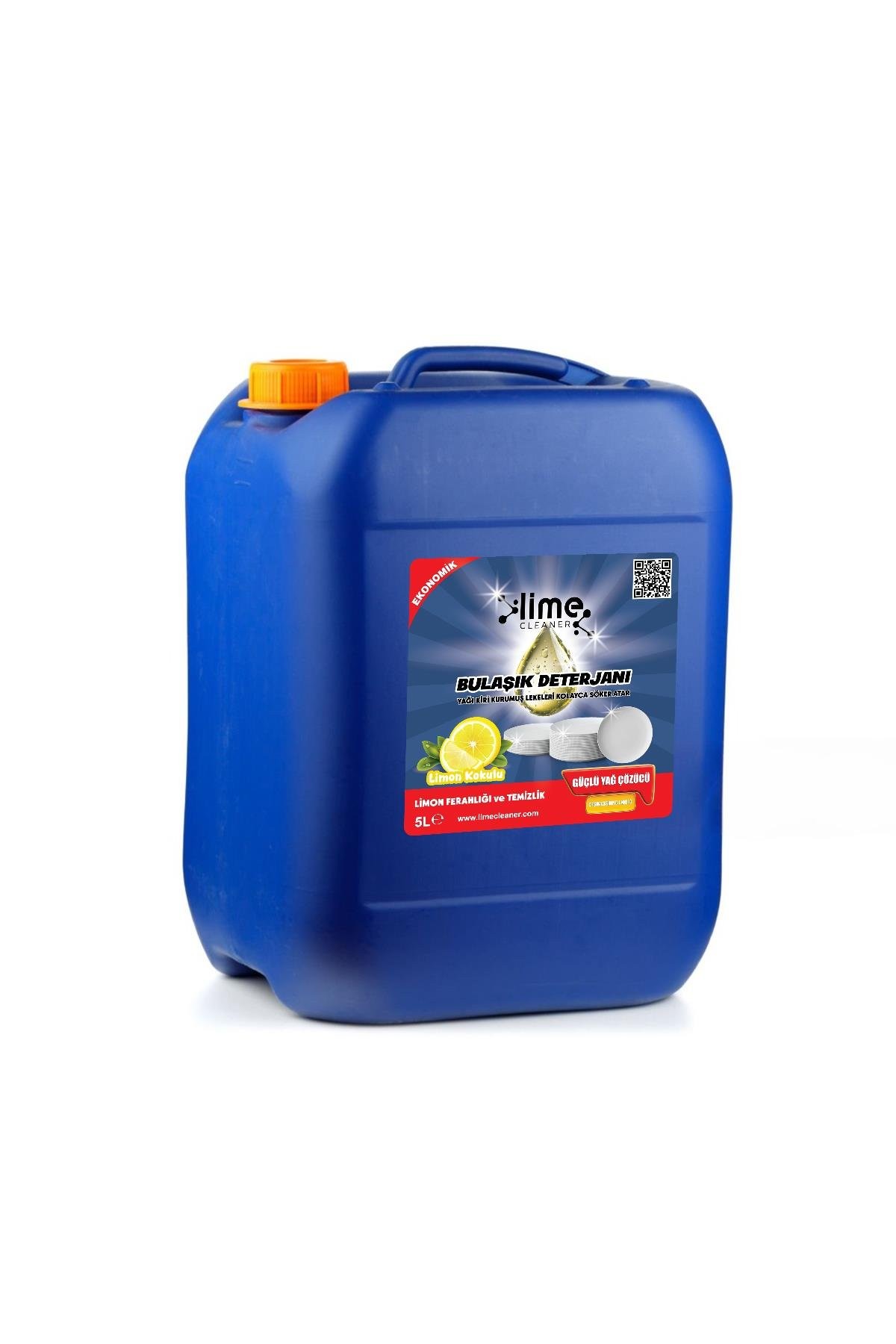 Lime Cleaner Limon Kokulu Bulaşık Deterjanı Üstün Hijyen Etkisi 5 Litre