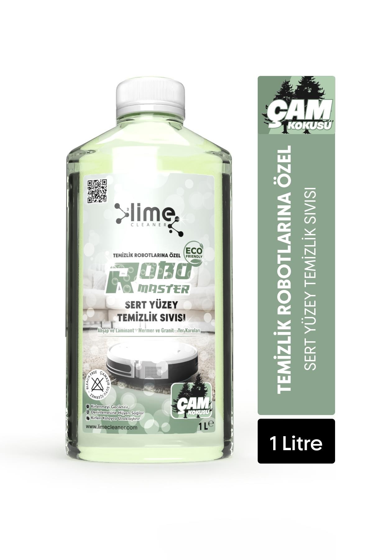 Robo Master Temizlik Robotlarına Özel Sert Yüzey Temizlik ve Hijyen Sıvısı Çam Kokulu 1000ml