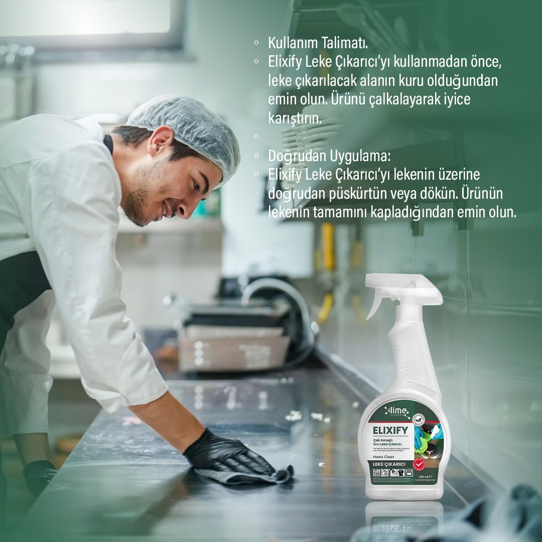 Lime Cleaner Elixify Çok Amaçlı Ultra Güçlü Sıvı Leke Çıkarıcı 750ml