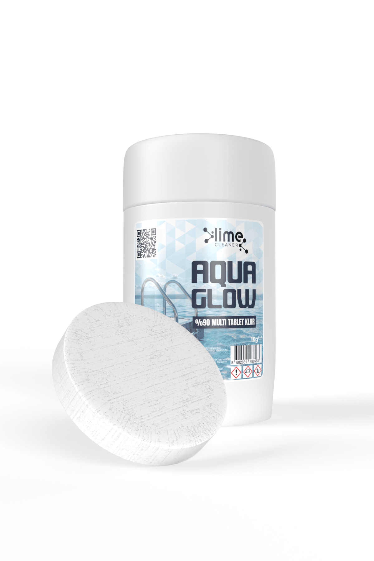 %90 Multi Tablet Klor Havuz Dezenfektanı 1Kg 
