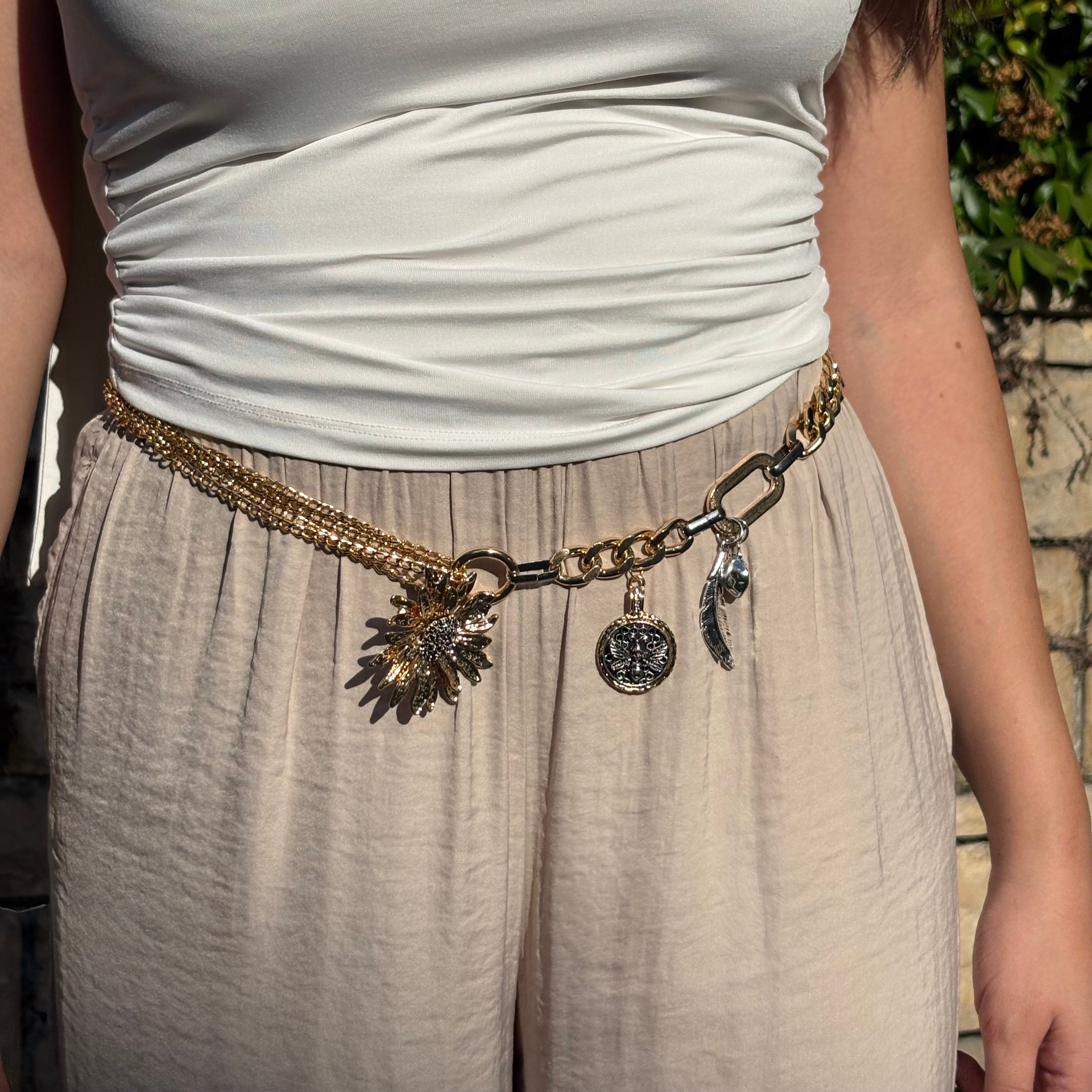 ZR Gold Gümüş Bel Zinciri 