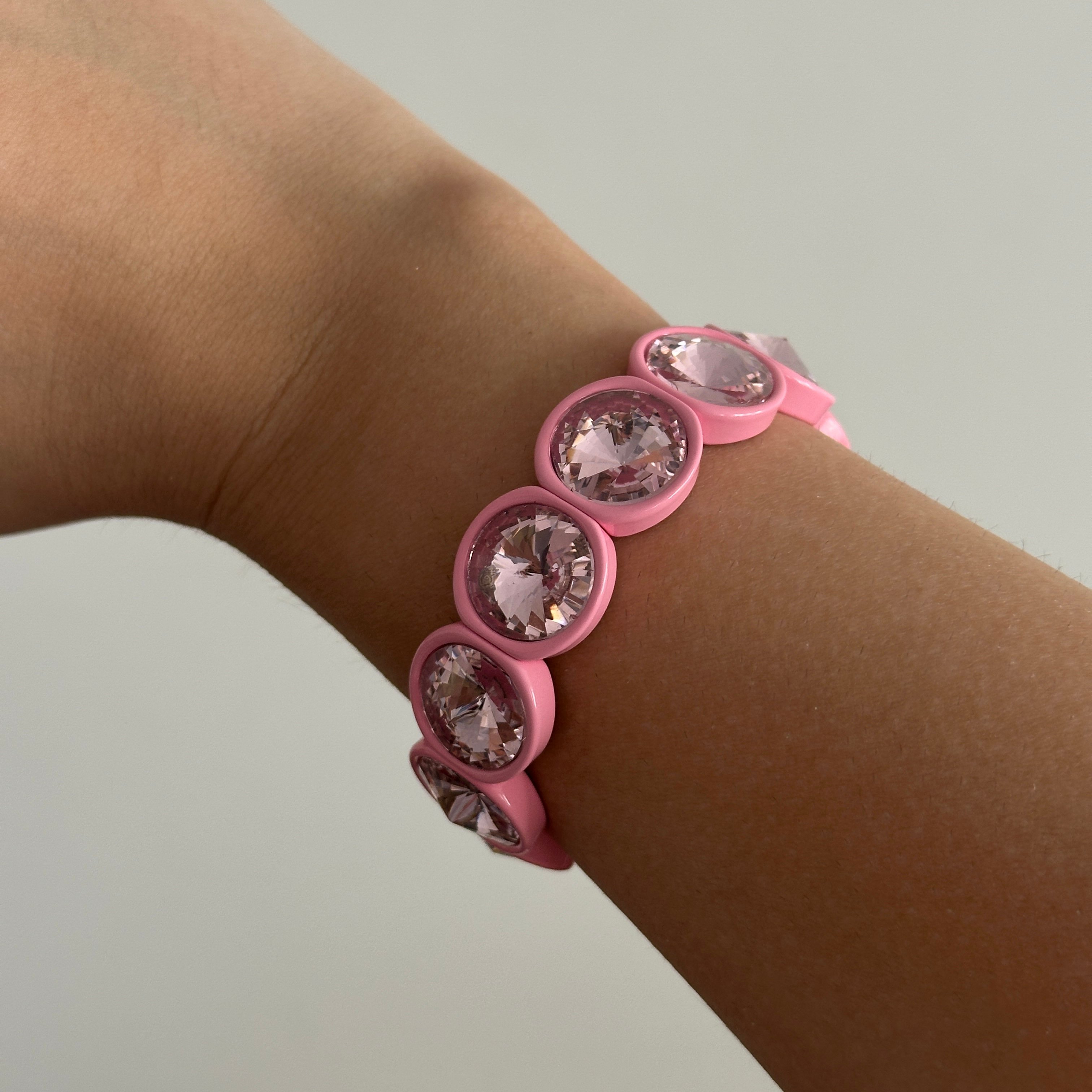 Pembe Baget Elastik Bilezik