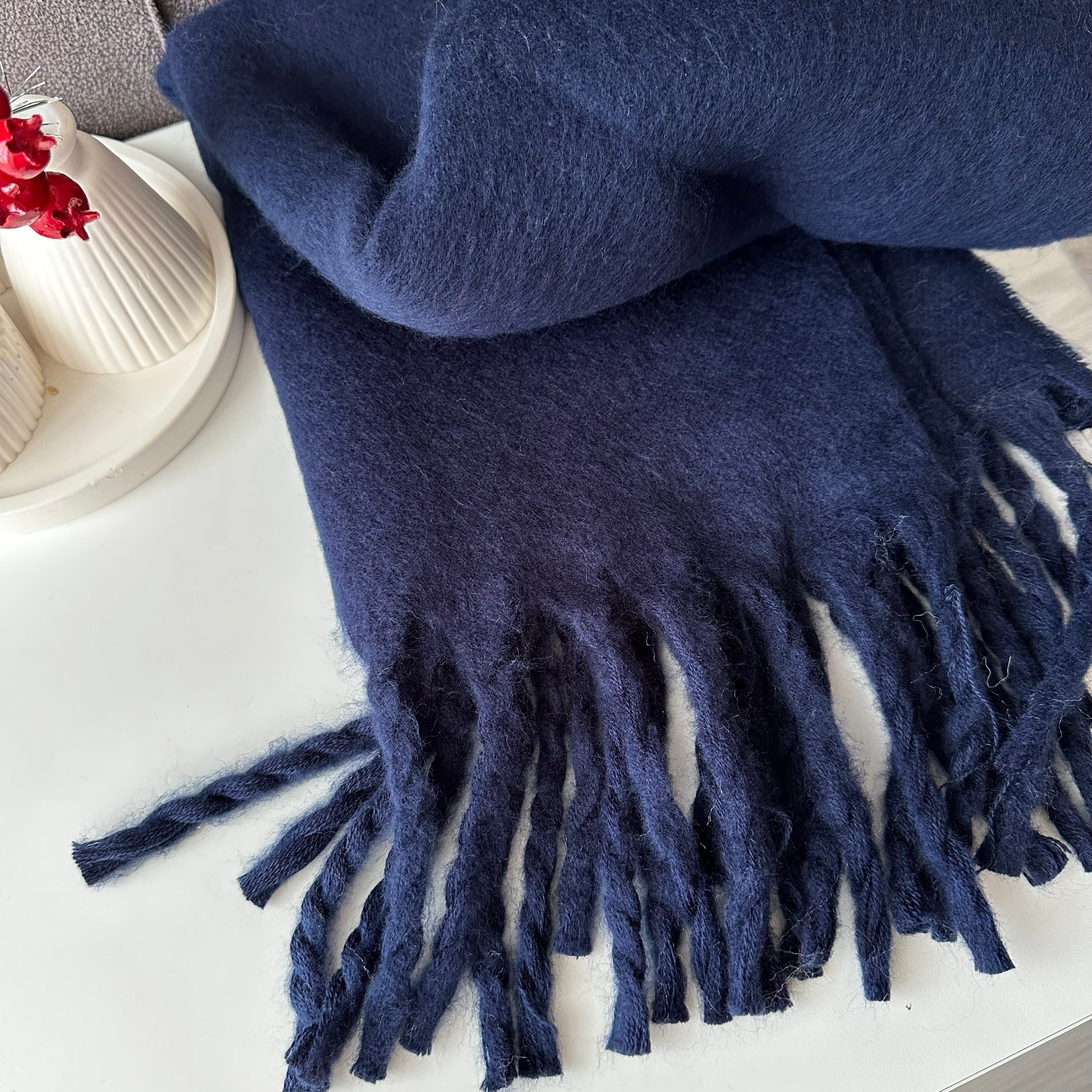 Lacivert Pinterest Kadın 449449.9Şal Atkı