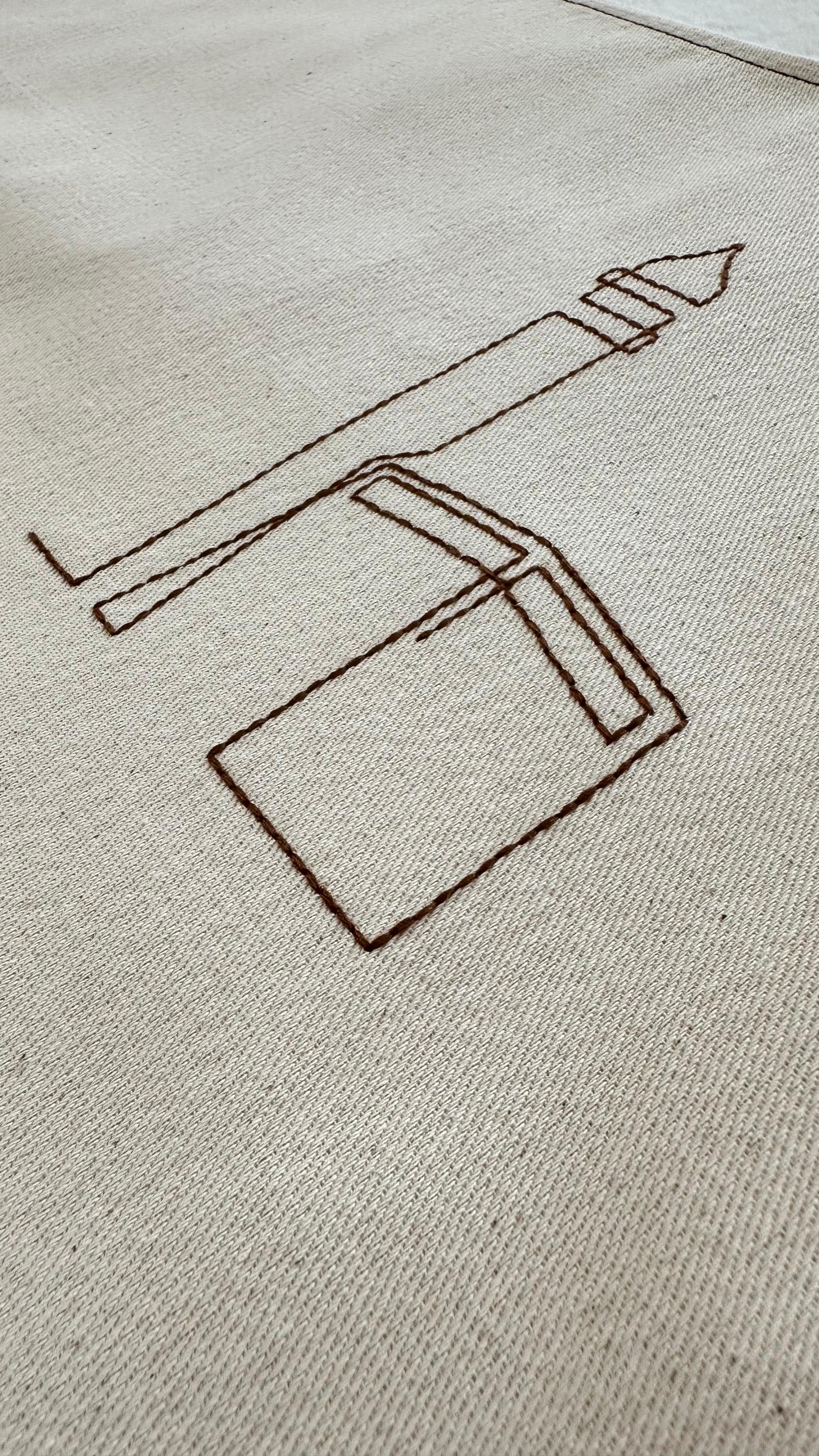 Minimal Nakış İşlemeli Seccade