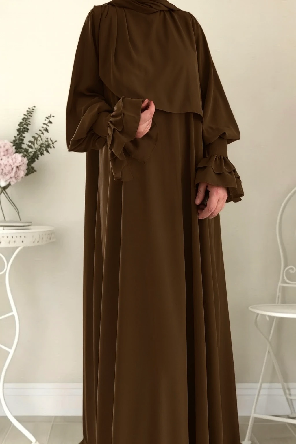 Revna Elbise Ferace - ACI KAHVE