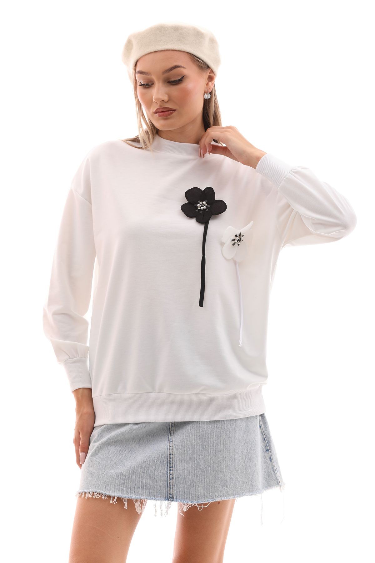 Yeni Sezon Basic Tasarım Sweatshırt