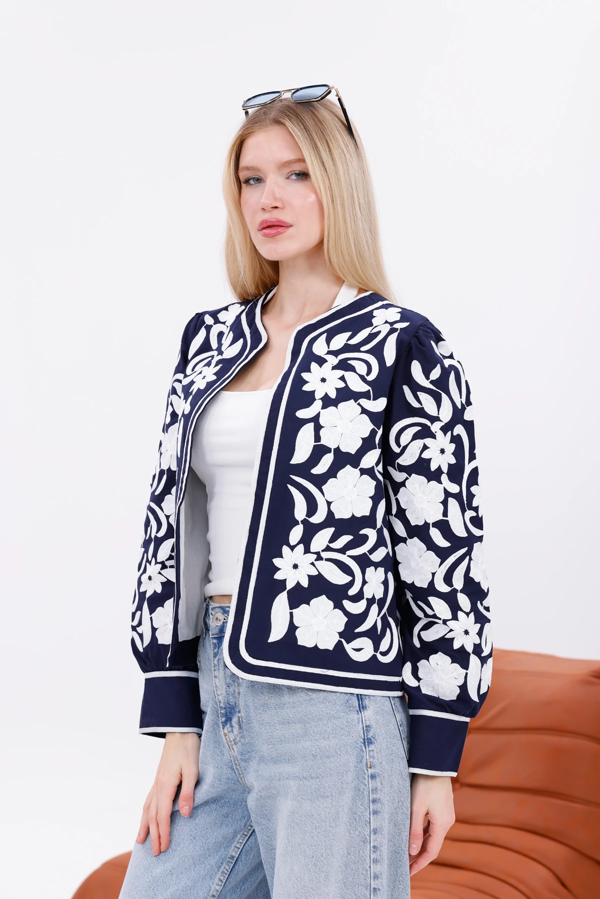 Nakış işleme Tasarım Astarlı Ceket