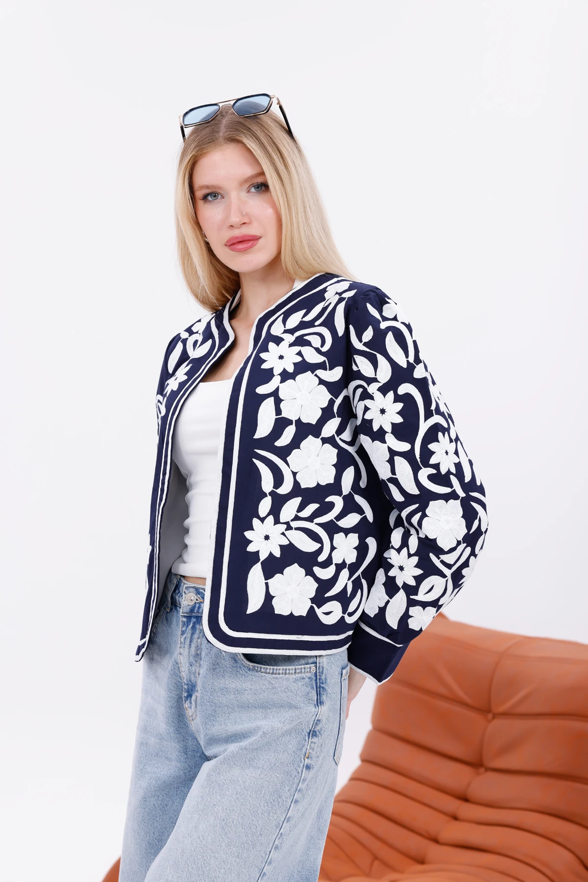 Nakış işleme Tasarım Astarlı Ceket