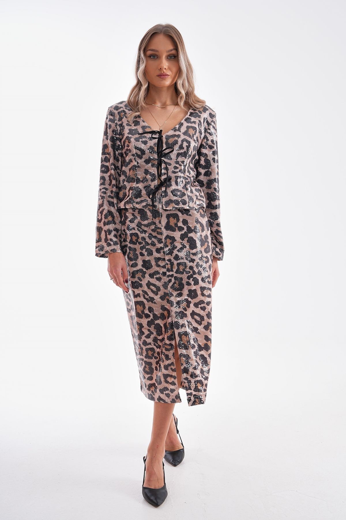 Payet Leopar Desenli Kalem Etek Leopar  PLL-027