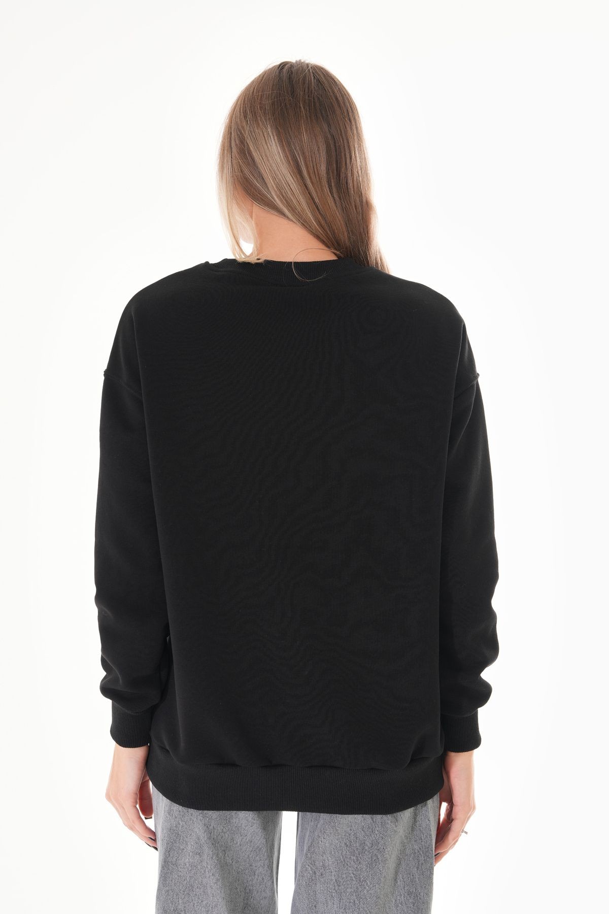 Taş Fiyonk Detaylı Sweatshirt