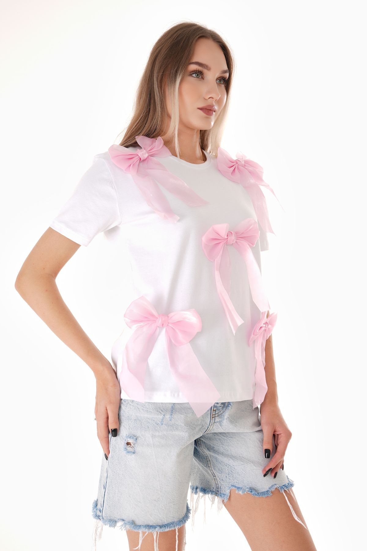 Pembe Fiyonk T-Shirt