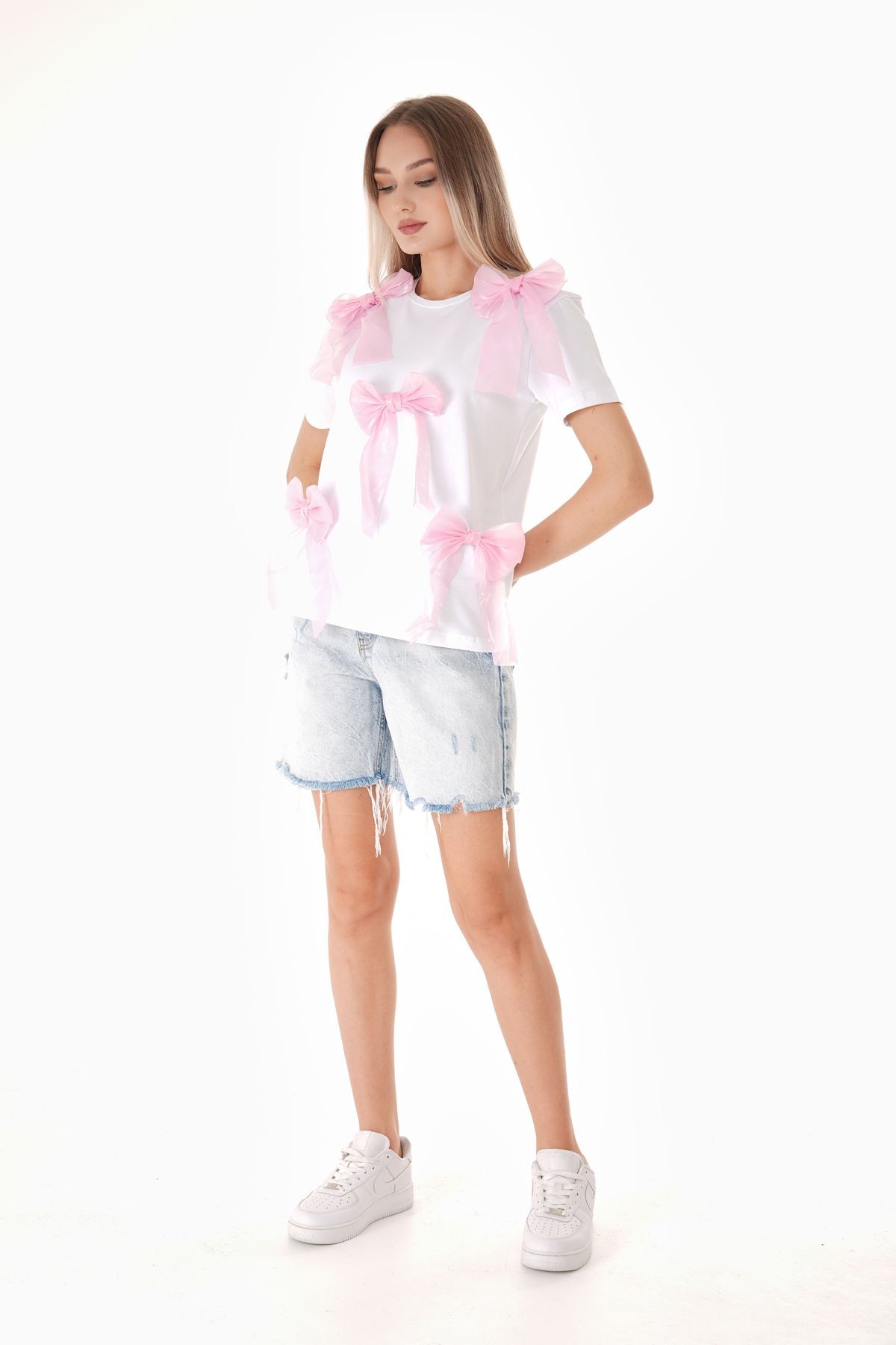 Pembe Fiyonk T-Shirt