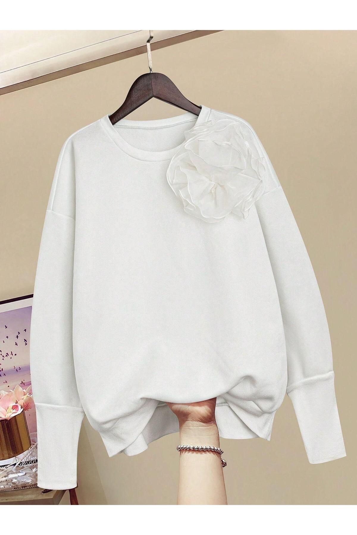 Unity Beyaz Kadın  Sweatshirt