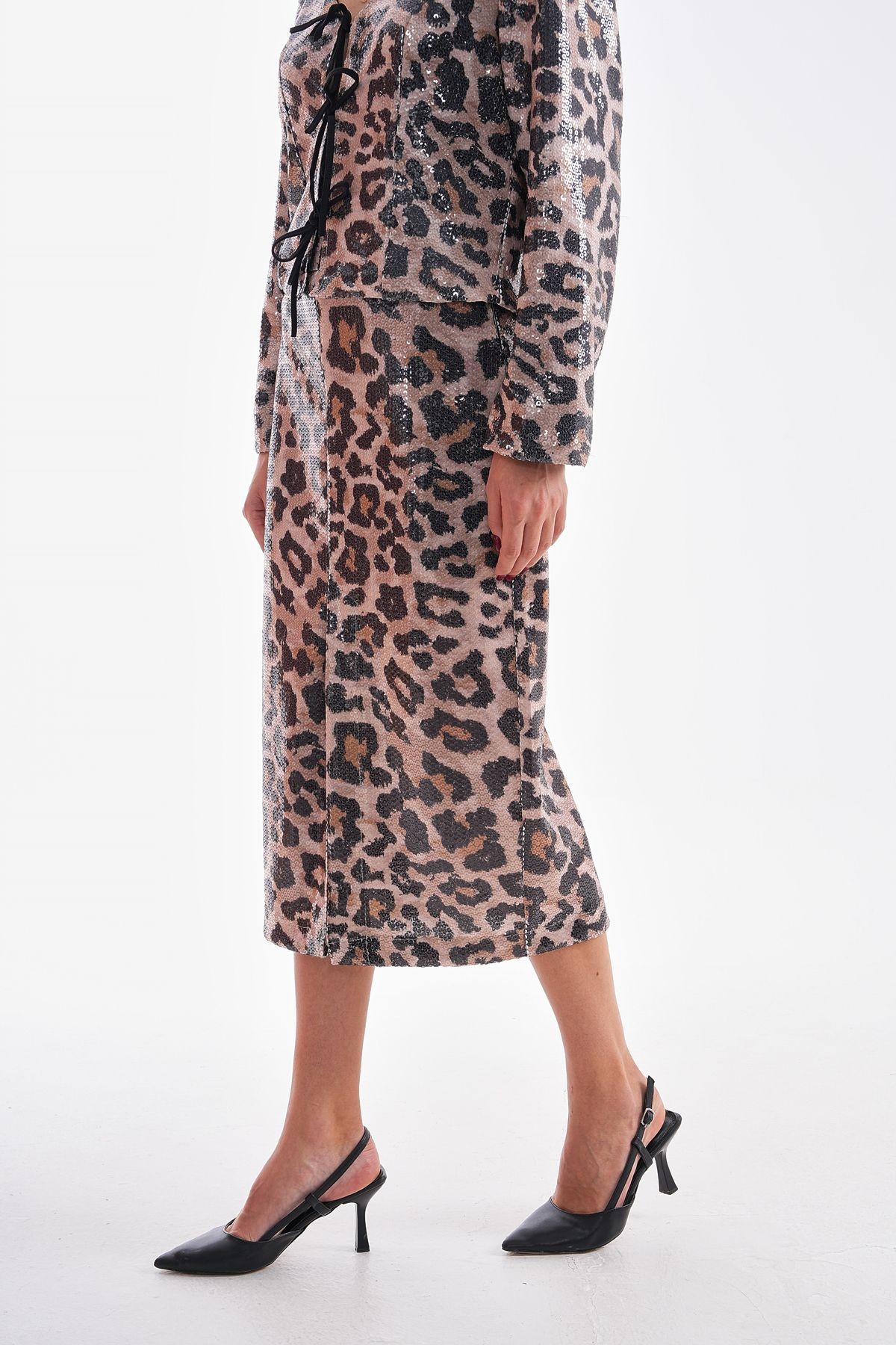 Payet Leopar Desenli Kalem Etek Leopar  PLL-027