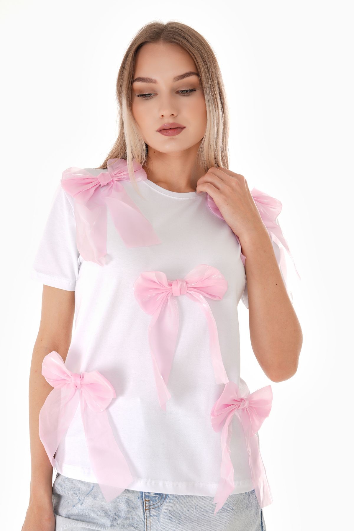 Pembe Fiyonk T-Shirt