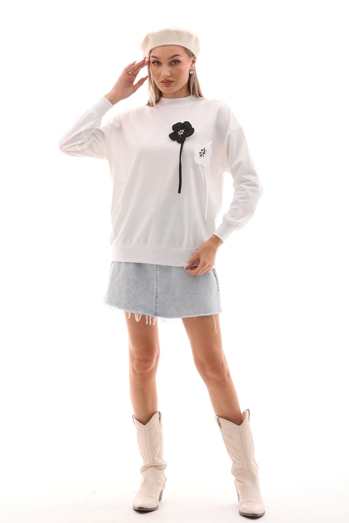 Yeni Sezon Basic Tasarım Sweatshırt