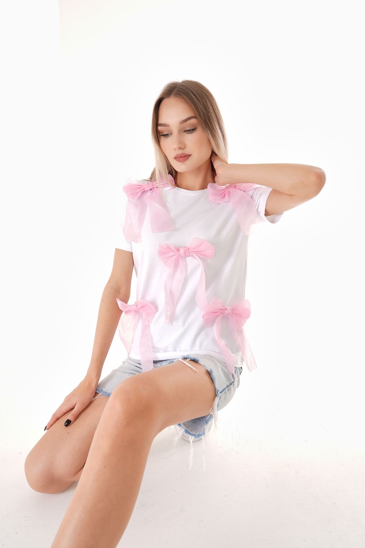 Pembe Fiyonk T-Shirt
