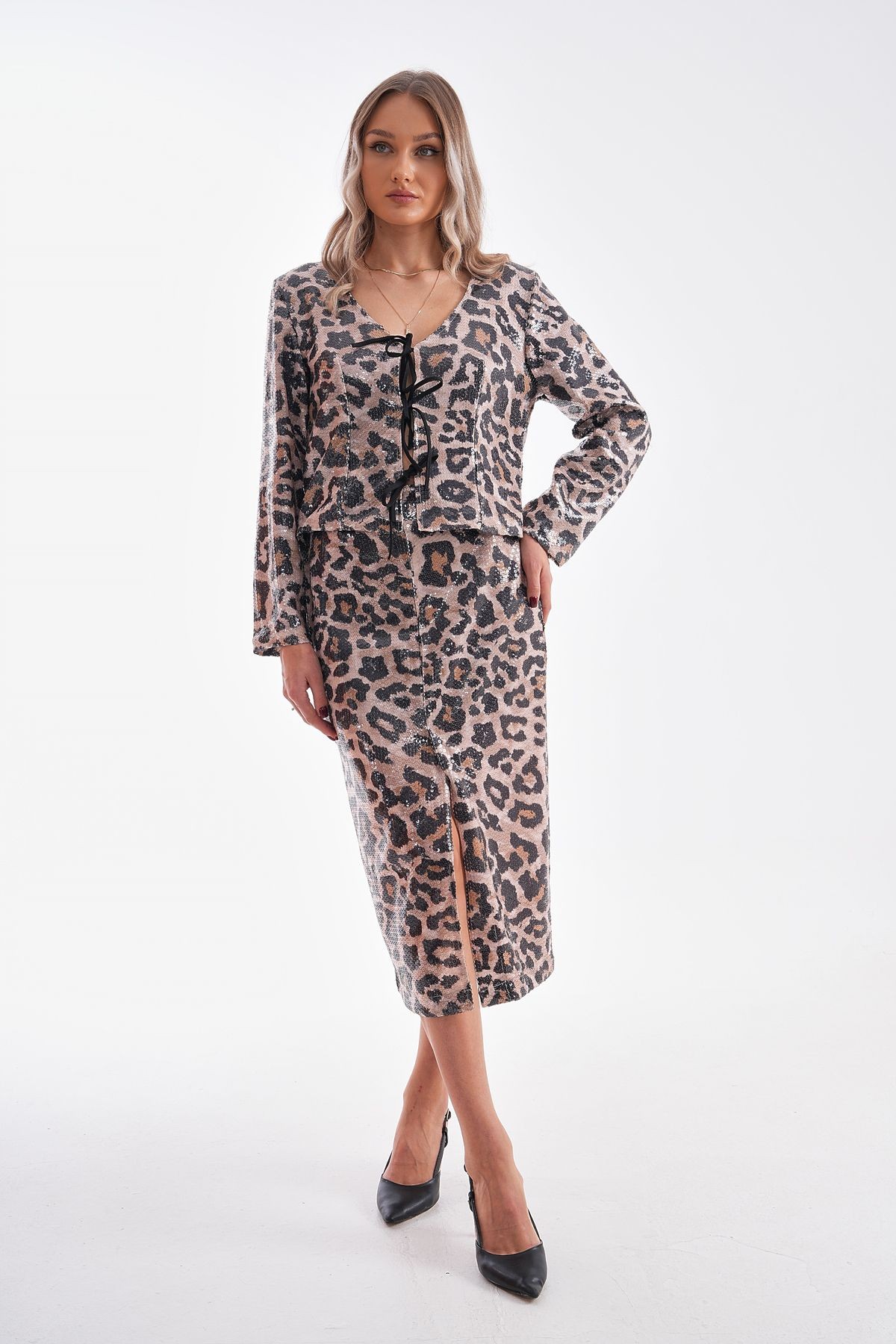 Payet Leopar Desenli Kalem Etek Leopar  PLL-027