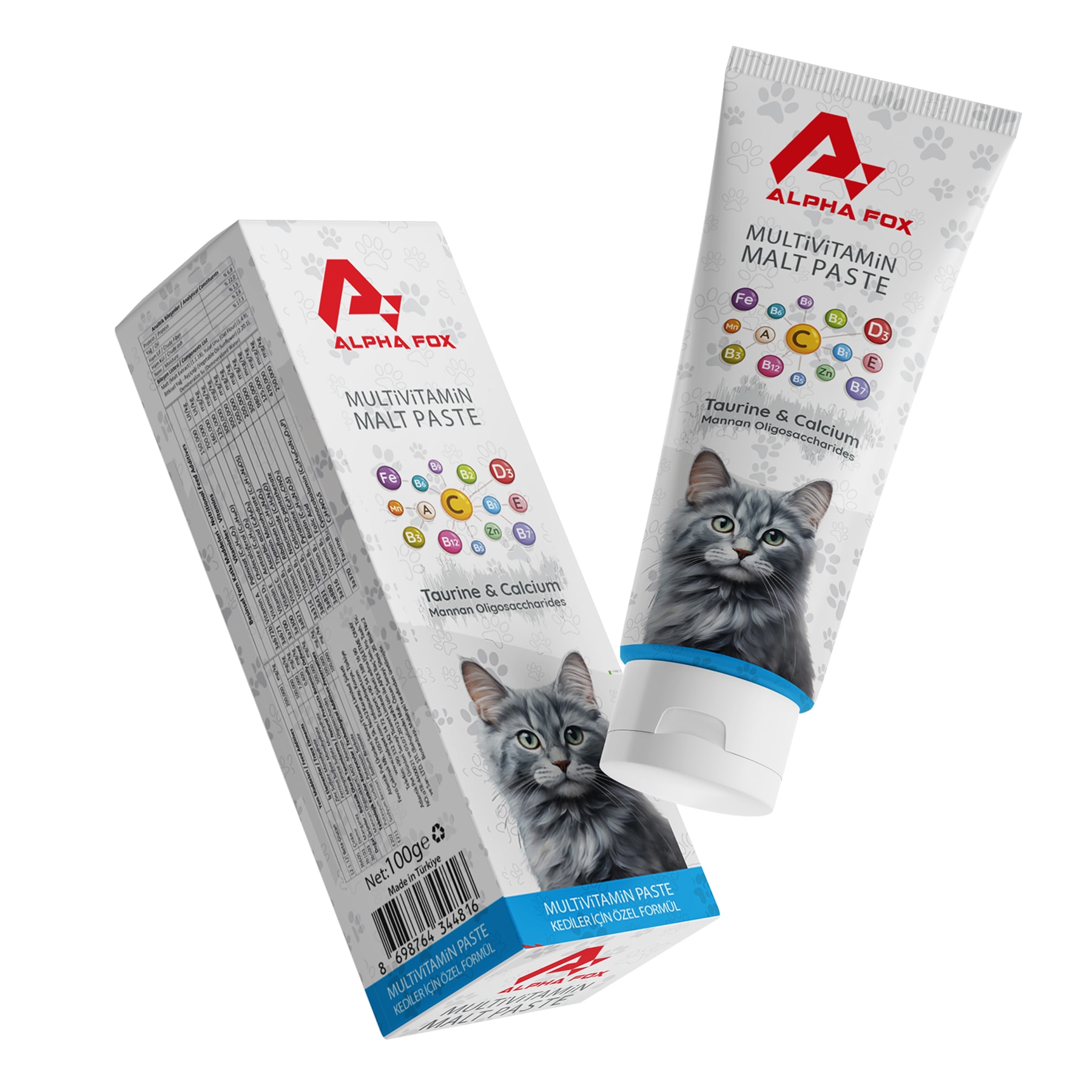 CaDoPet Multivitamin Malt Paste 100ml Kedi Vitamini