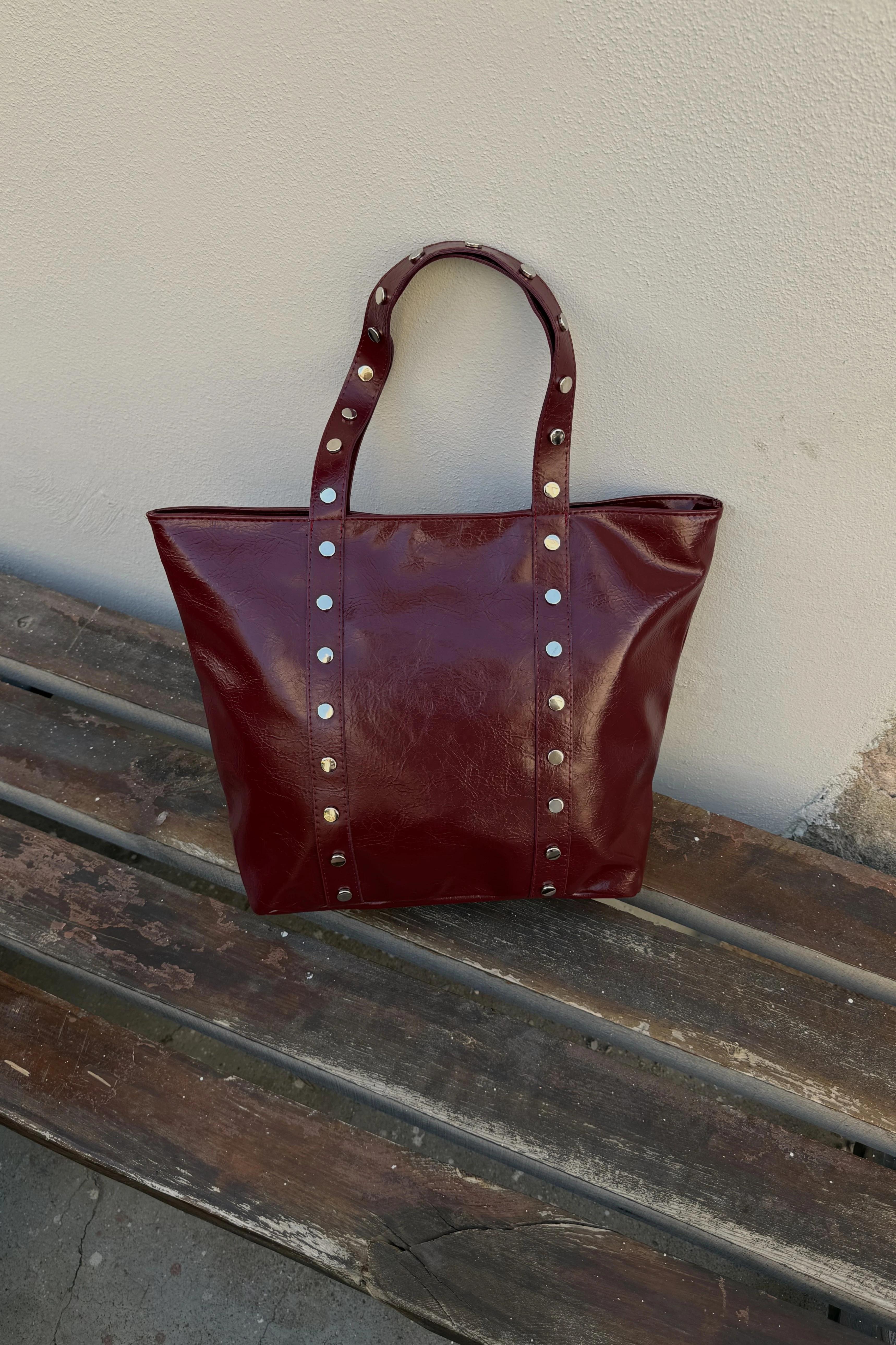 Zımbalı Salaş Kadın Shopper Omuz Çantası Yvette ST0044