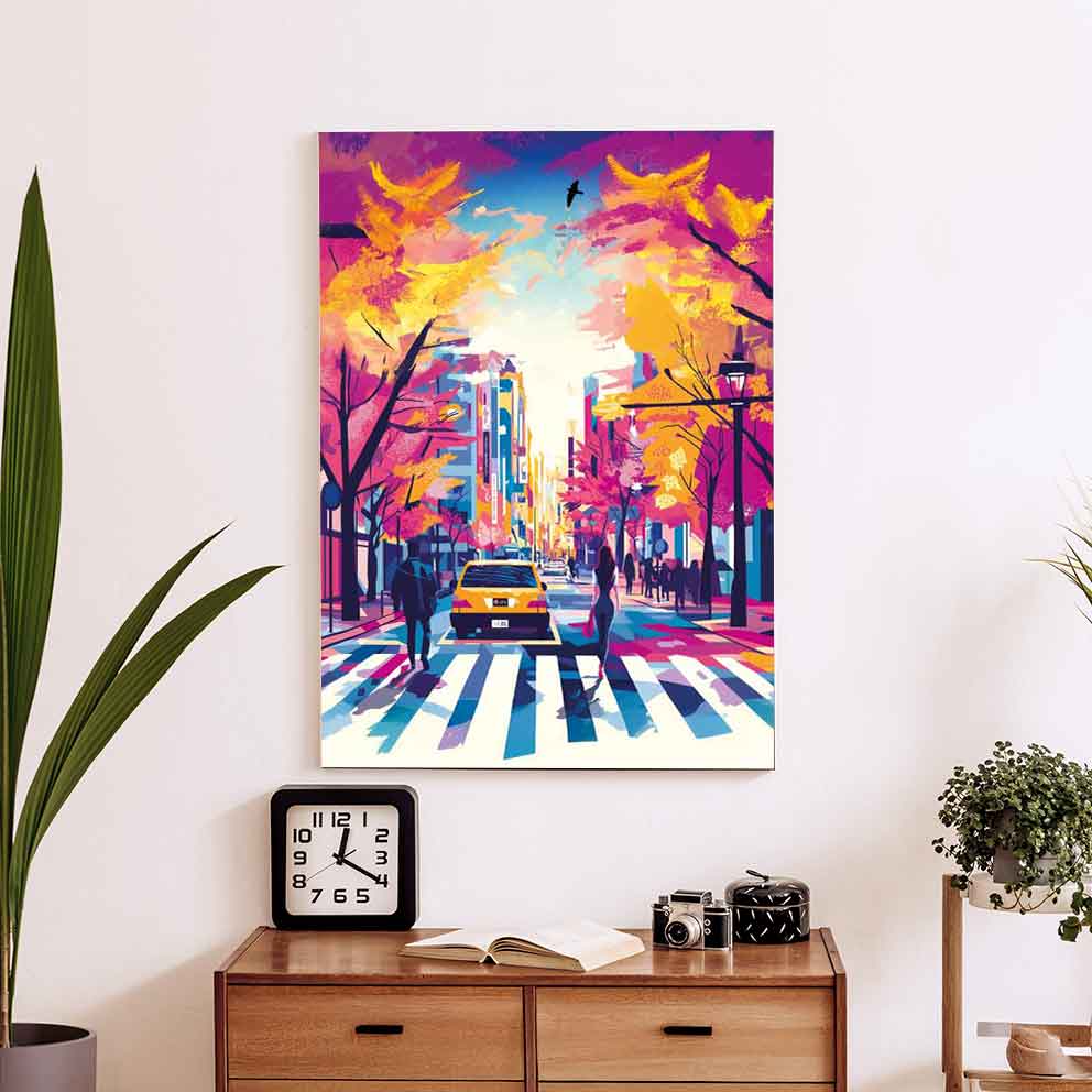 “Japonya Şehir Sokakları 1 – Japon Kültürü Temalı Dekoratif Duvar Tablosu” TB_00061