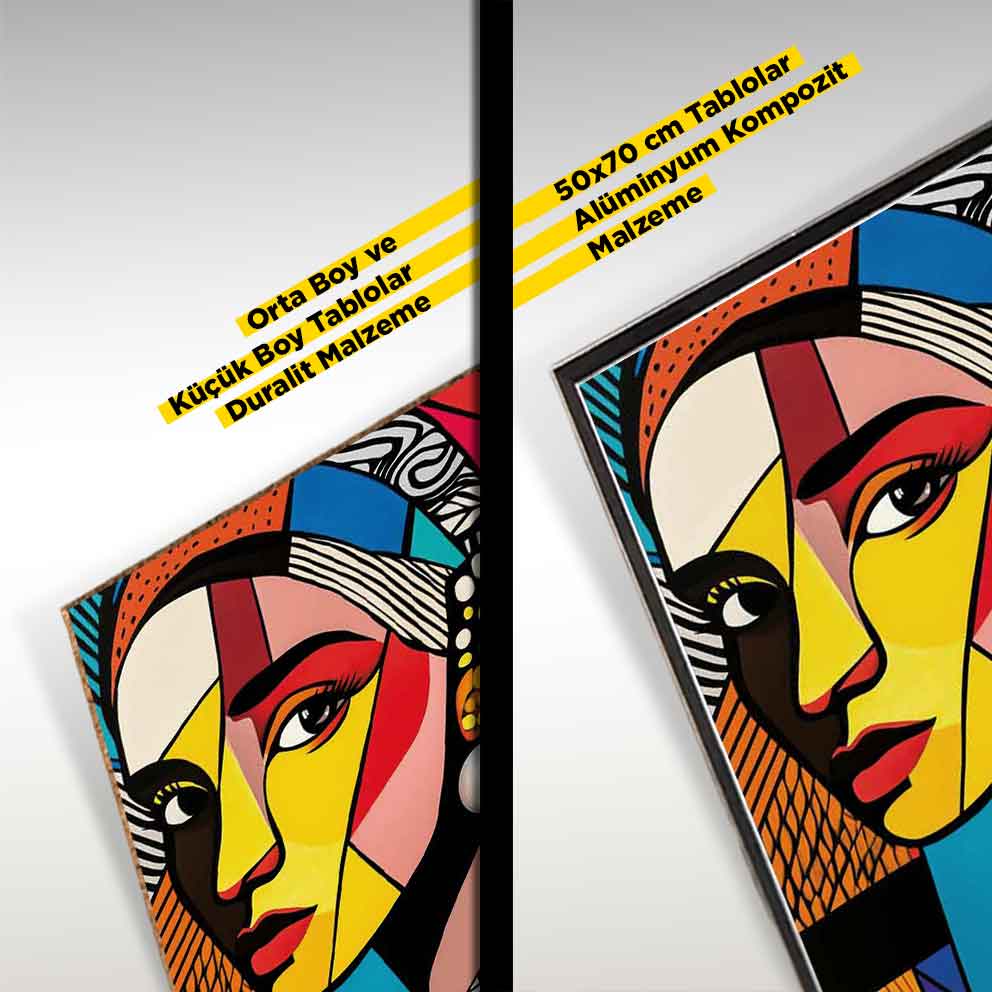 “Gizemli Bakış 3 - Modern Pop Art Stil Duvar Dekoru” TB_00088