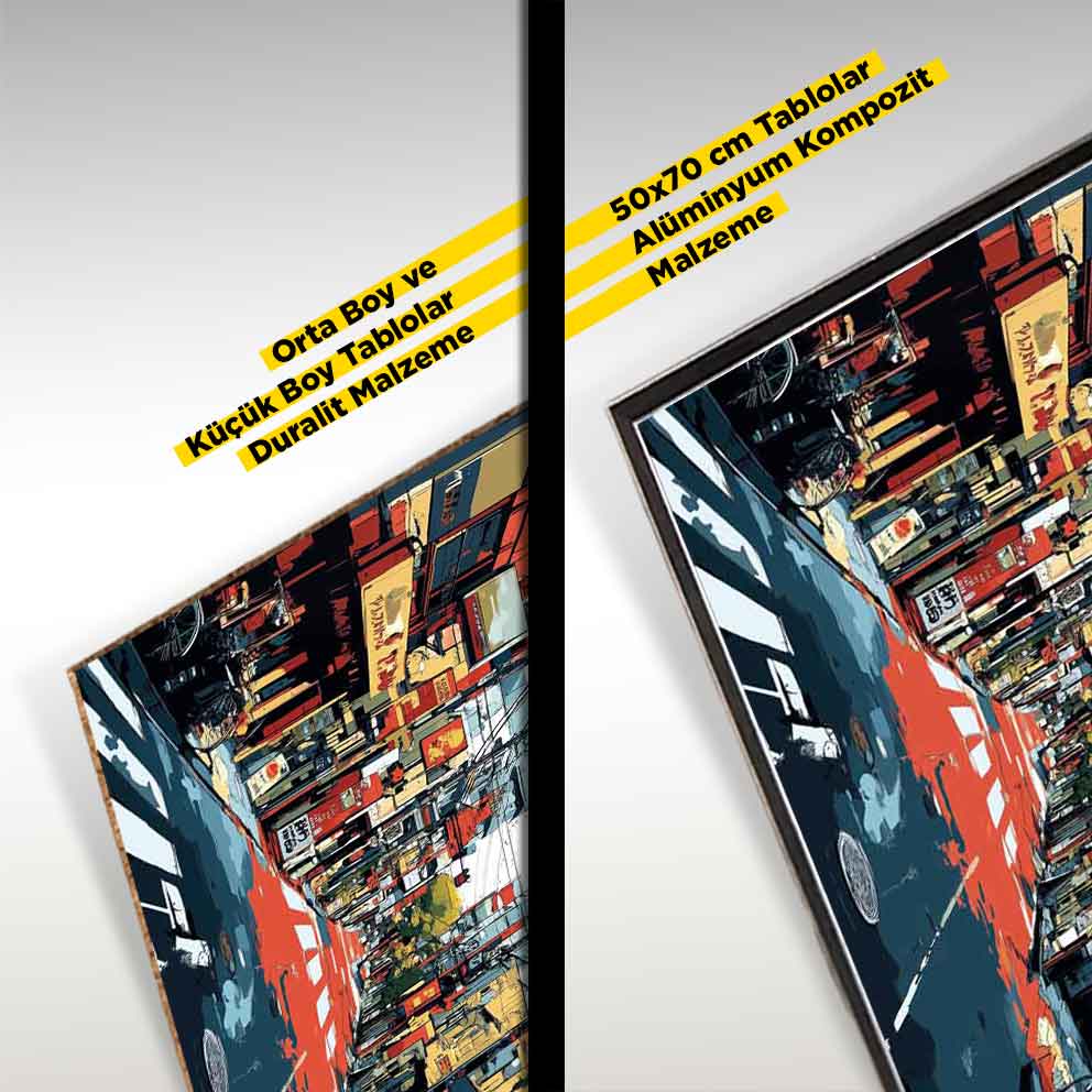 “Japonya Şehir Sokakları 4 – Japon Kültürü Temalı Dekoratif Duvar Tablosu” TB_00060