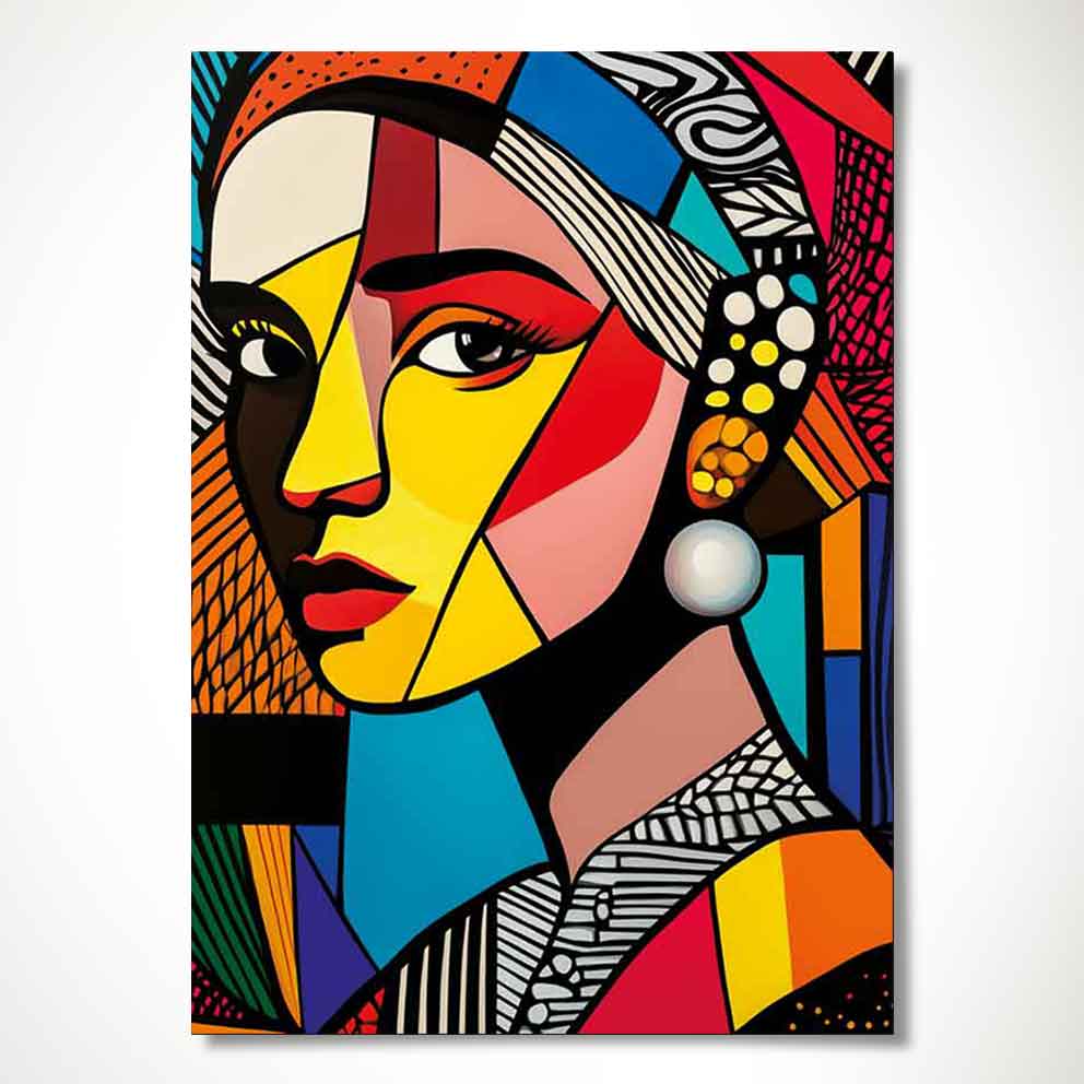 “Gizemli Bakış 3 - Modern Pop Art Stil Duvar Dekoru” TB_00088