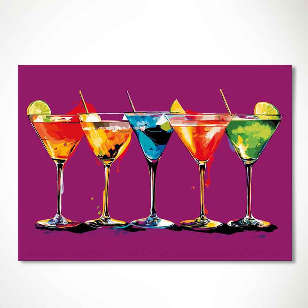 “Kokteyl Keyfi 2 Modern Bar ve Kafe Duvar Dekor Tablo” TB_00068