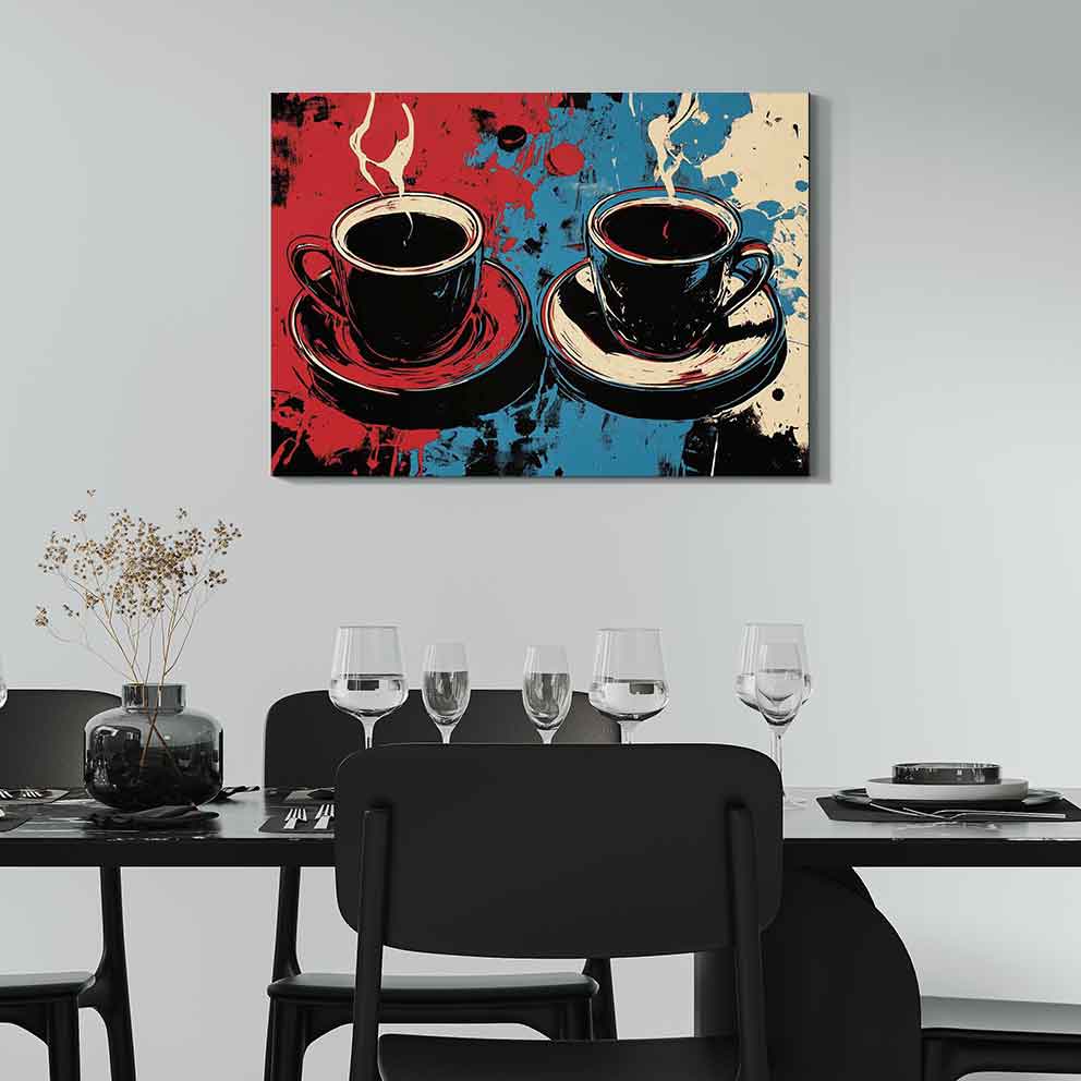 “İki Fincan Hikaye - Modern Mutfak ve Kafe Dekoru” TB_00072