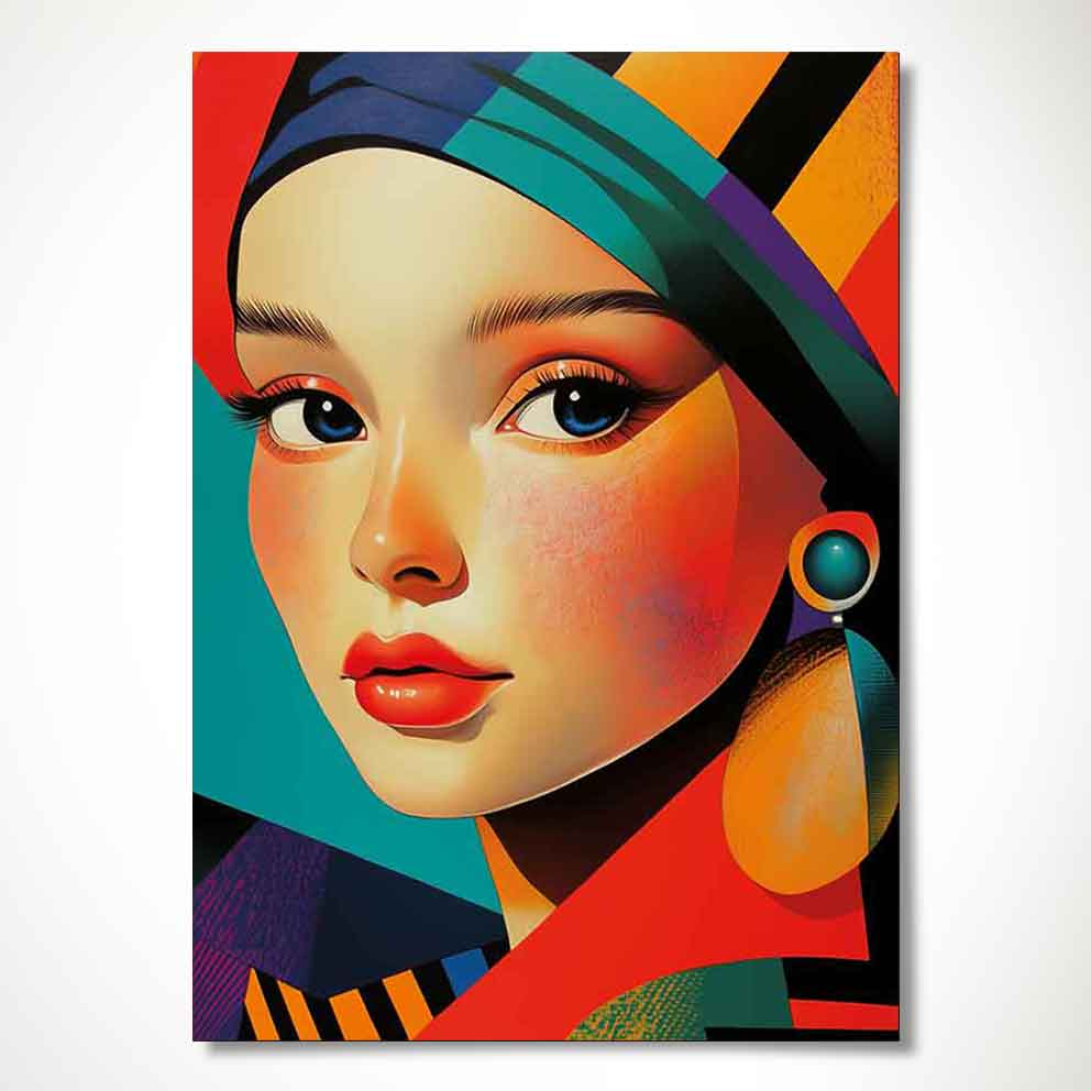 “Gizemli Bakış - Modern Pop Art Stil Duvar Dekoru” TB_00086