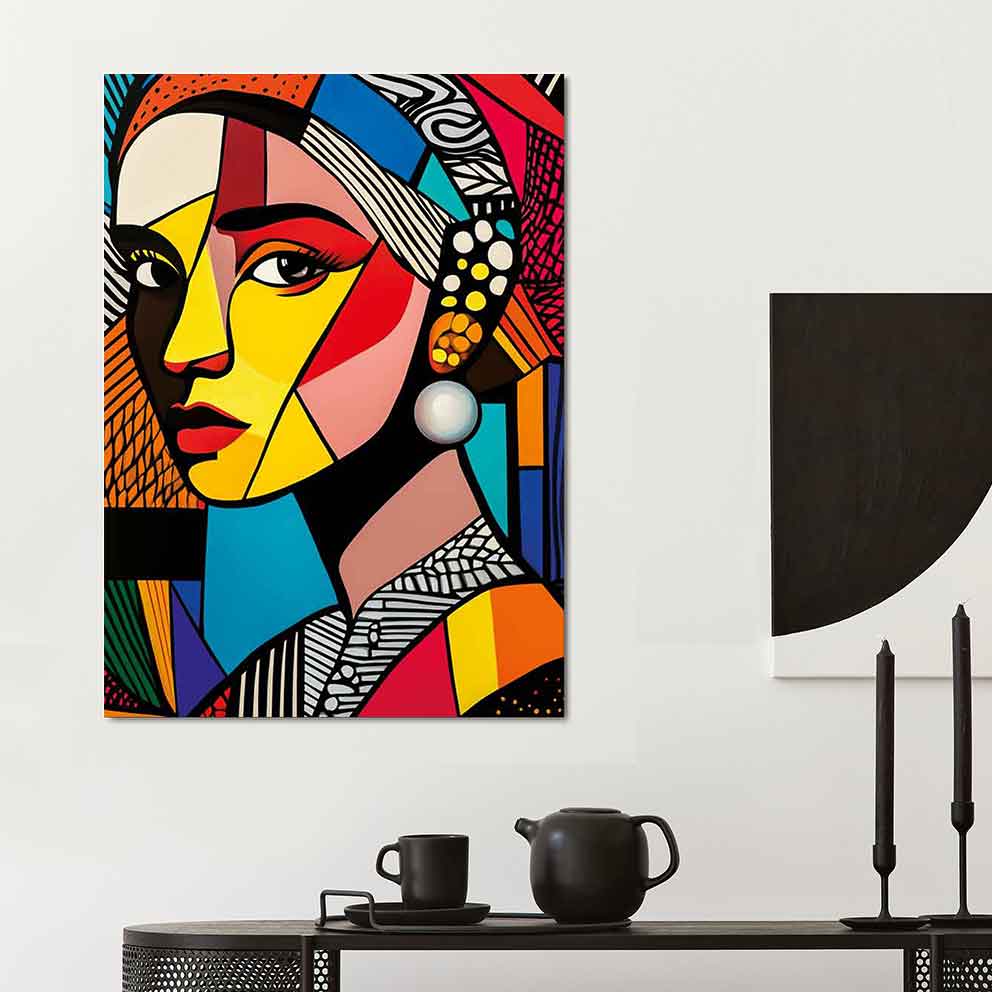 “Gizemli Bakış 3 - Modern Pop Art Stil Duvar Dekoru” TB_00088