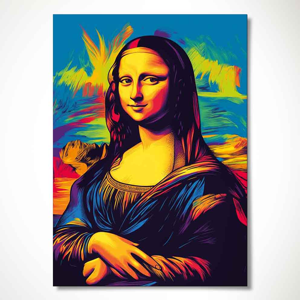 ”Mona Lisa 3 - Renkli Modern Sanat Duvar Dekoru” TB_00091