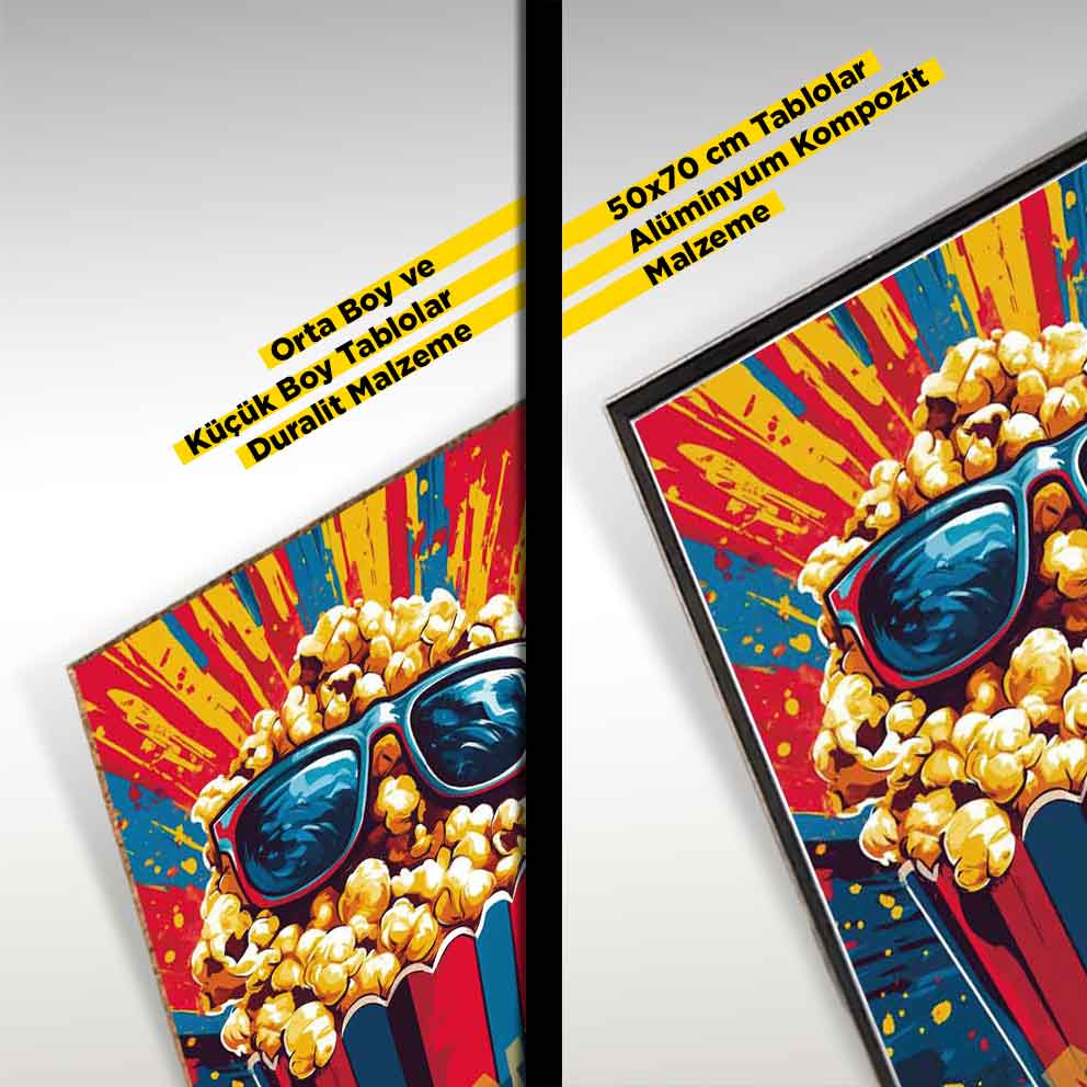 “Popcorn Fun 2 - Enerjik Renklerde Modern Duvar Sanatı” TB_00076