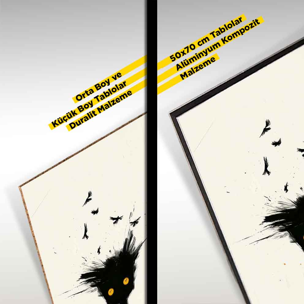 “Uçtu Kafa - Modern Minimal Sanat Tablo” TB_00095