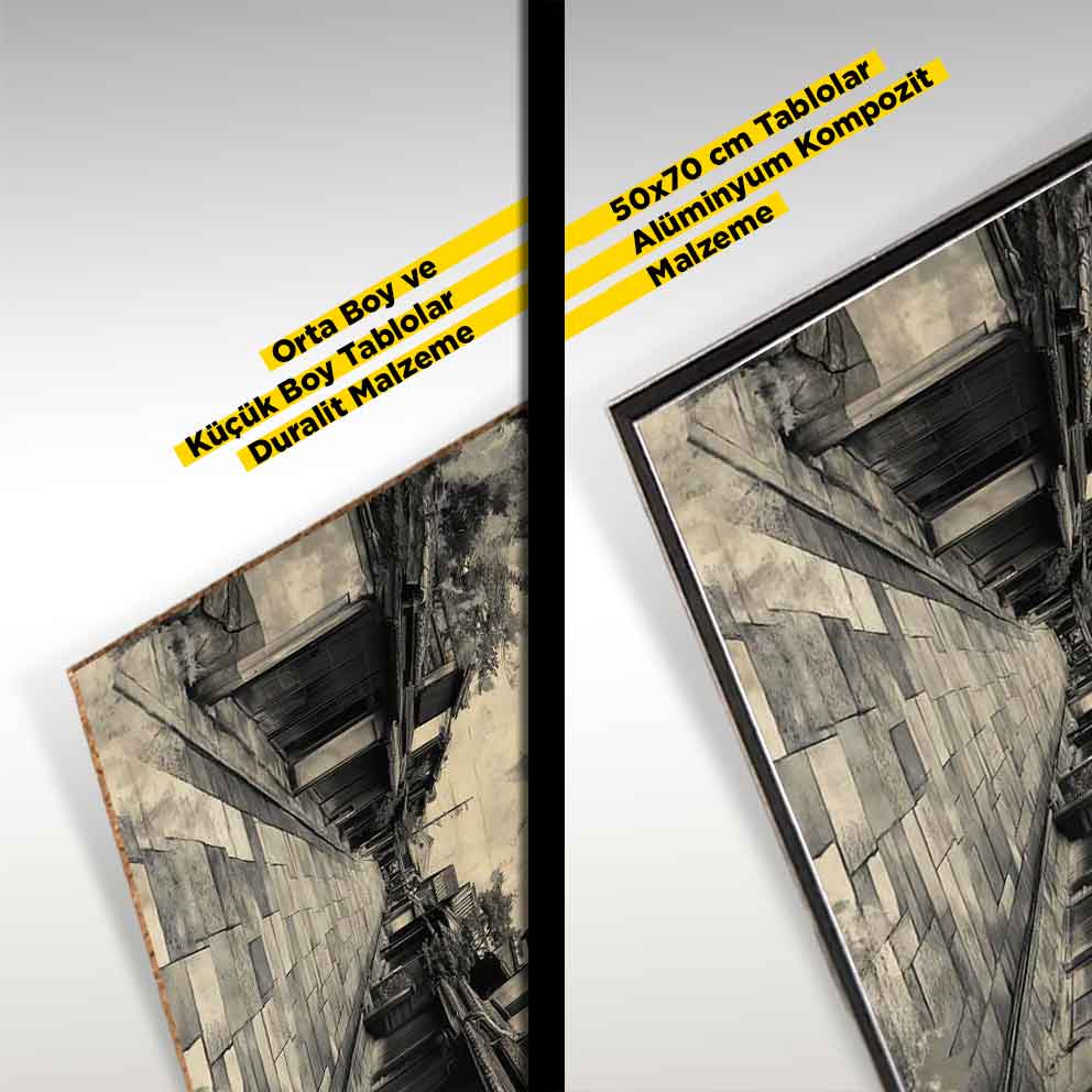 “Japon Sokakları Tablo 7 – Geleneksel Asya Manzara Duvar Dekoru” TB_00111