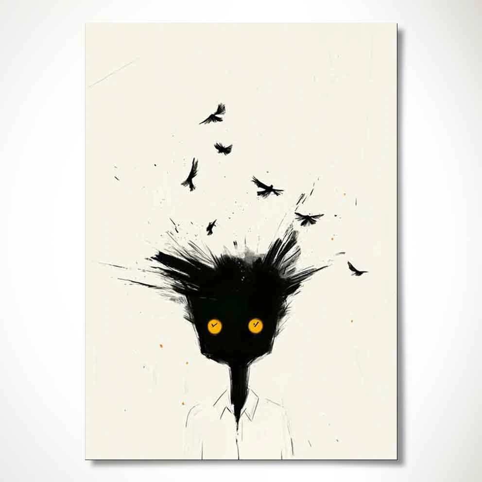 “Uçtu Kafa - Modern Minimal Sanat Tablo” TB_00095