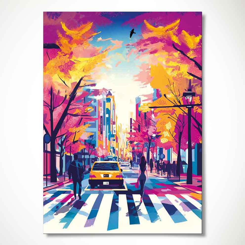 “Japonya Şehir Sokakları 1 – Japon Kültürü Temalı Dekoratif Duvar Tablosu” TB_00061