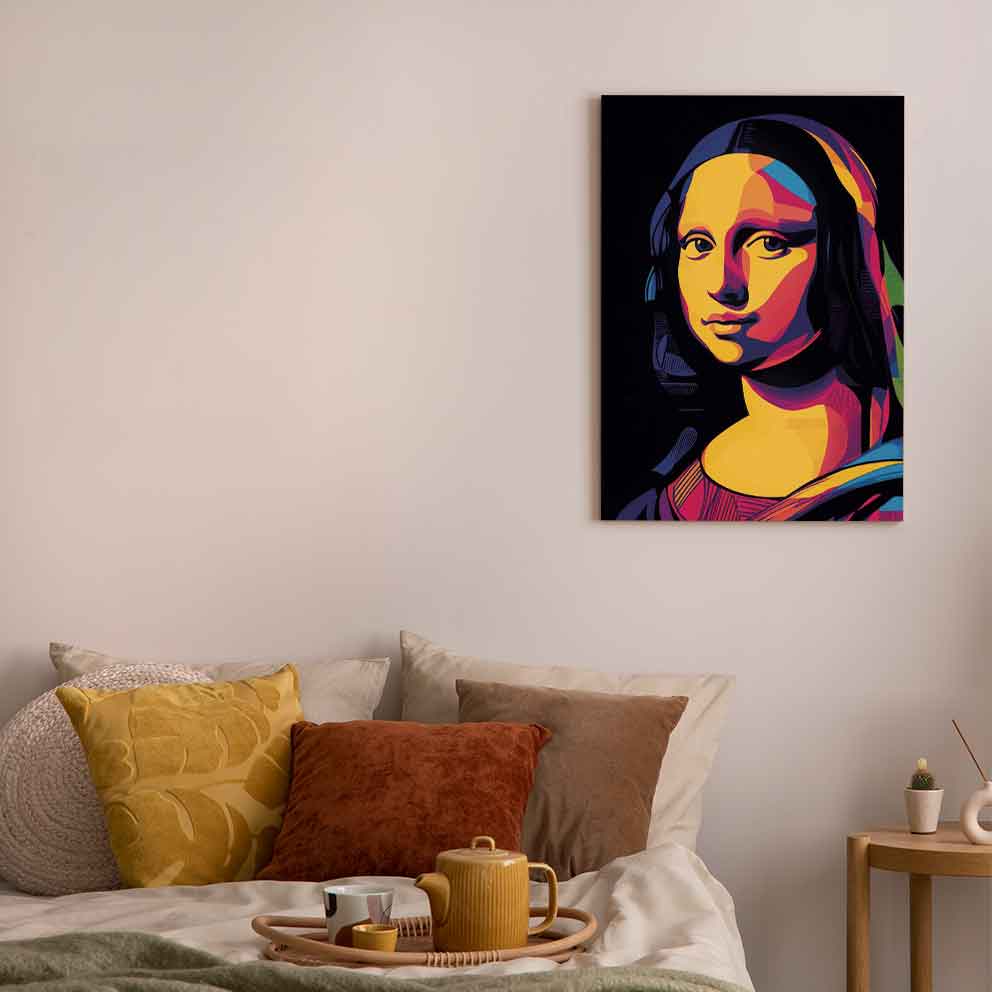 ”Mona Lisa 2 - Renkli Modern Sanat Duvar Dekoru” TB_00090