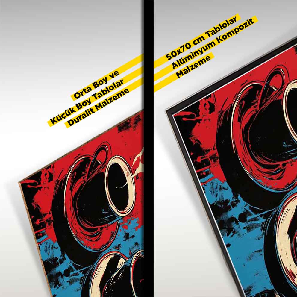 “İki Fincan Hikaye - Modern Mutfak ve Kafe Dekoru” TB_00072