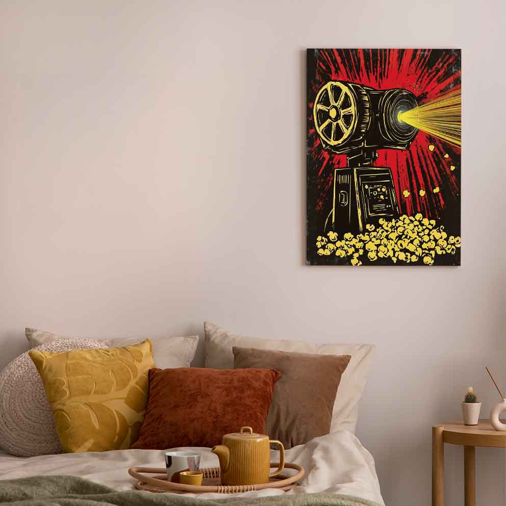 “Popcorn Fun - Enerjik Renklerde Modern Duvar Sanatı” TB_00077