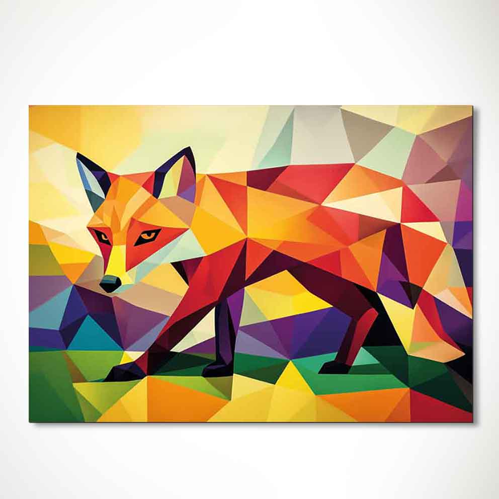 “Renklerin Tilkisi – Modern Pop Art Stil Duvar Dekoru” TB_00034