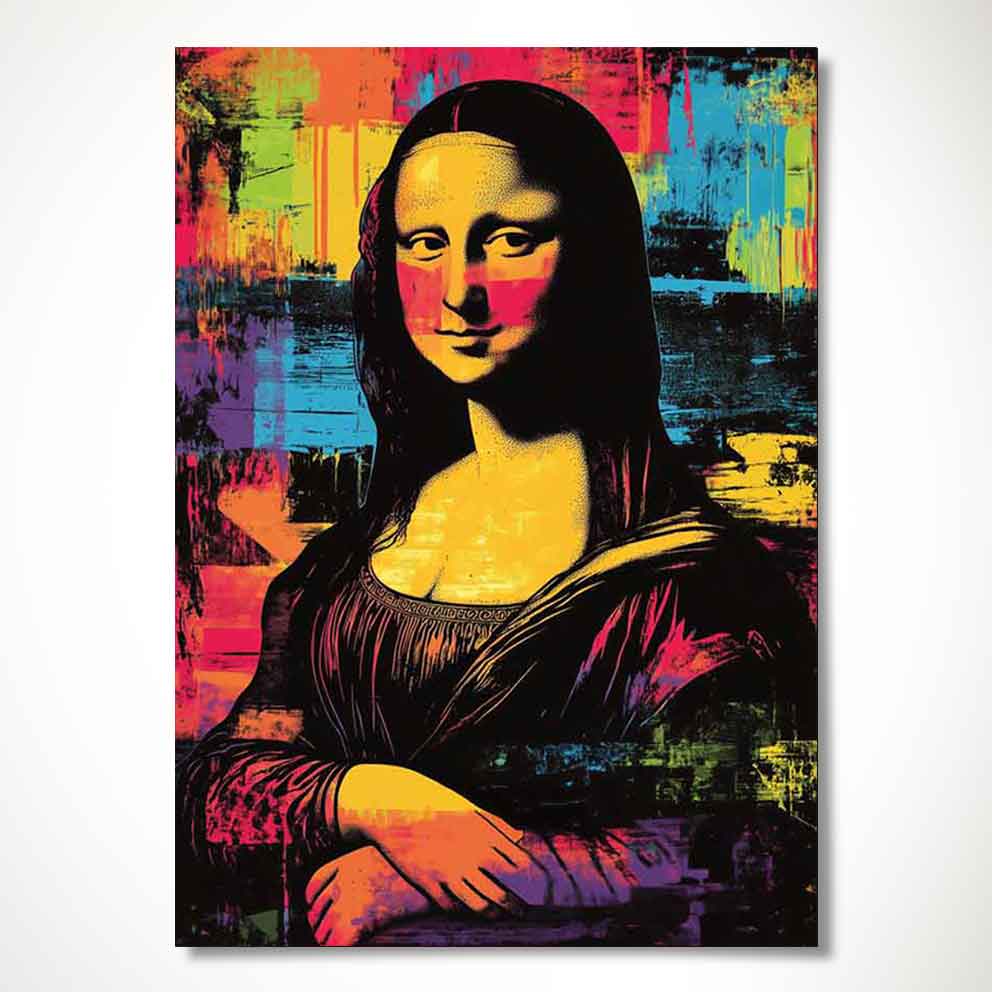”Mona Lisa 4 - Renkli Modern Sanat Duvar Dekoru” TB_00092