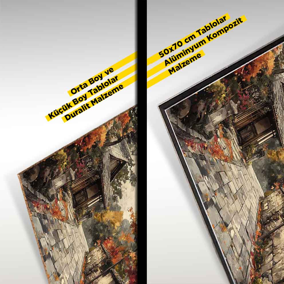 “Japon Sokakları Tablo 10 – Geleneksel Asya Manzara Duvar Dekoru” TB_00114