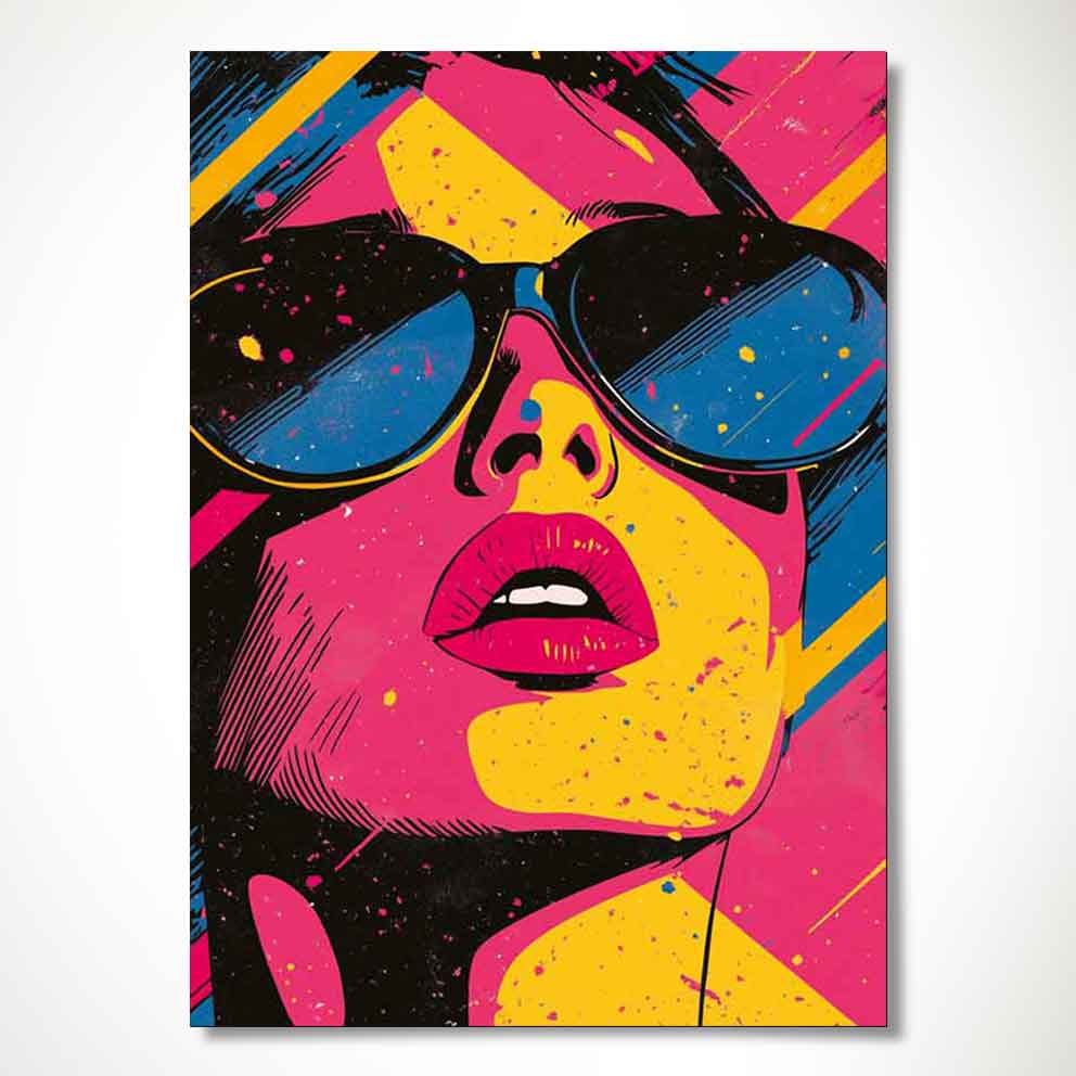 “Neon Kadın - Renkli Modern Duvar Dekoru” TB_00082