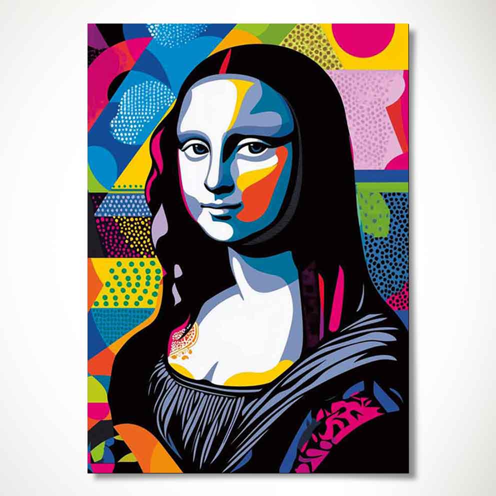 ”Mona Lisa - Renkli Modern Sanat Duvar Dekoru” TB_00089